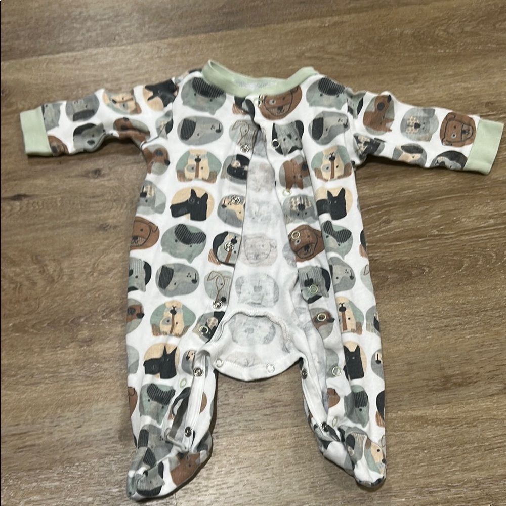 Adorable dog Print Kids One Piece 3 m